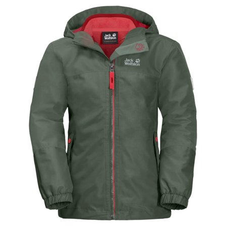 Jack Wolfskin Girls Iceland 3In1 Jacket Children 3-in-1 jackets Green 152