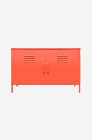 Dorel Home - Skab med to låger Cache - Orange - Skænke & sideboards - Fra Homeroom