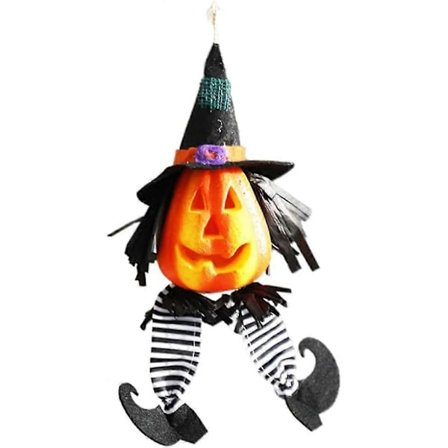 Halloween jack-o'-lantern glødende jack-o'-lantern dekorasjon for halloweenfest S (ingen batteri)