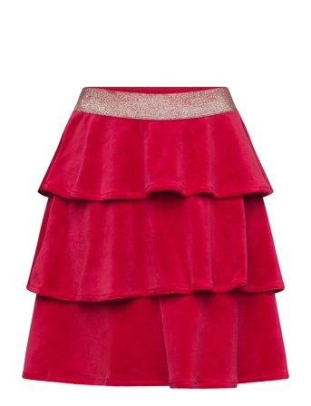 Lindex Skirt Velour - Red - 170