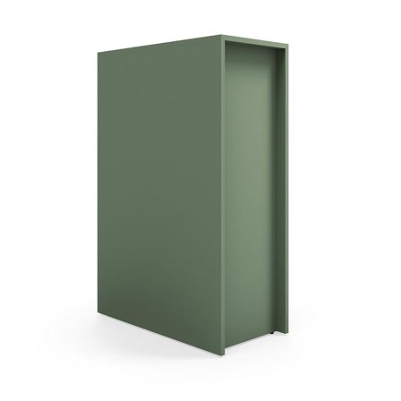Tiered stage seating module TOGETHER, 1200x800x400 mm, dark green