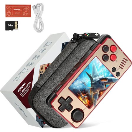 2025 Seneste Model Miyoo A30 Retro Håndholdt Spillekonsol, Bærbar Spillemulator med Opbevaringsetui, 2.8 " IPS-Skærm, Kompatibel med