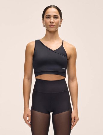 Casall Asymmetry Sports Top - Black - XS