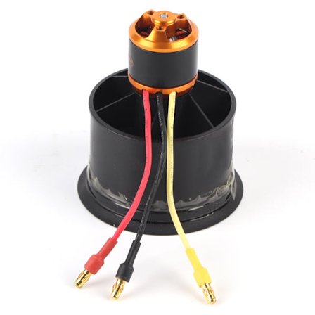 RC 50mm elektrisk kanalvifte 12 blader kanalvifte med børsteløs motor for RC-fly mot klokken 4600KV