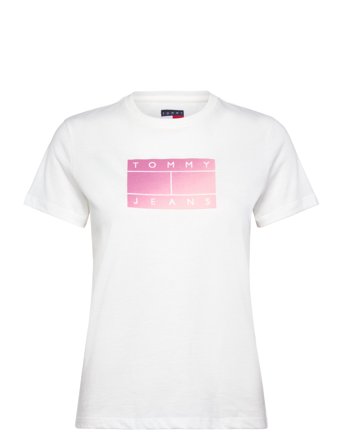 Tjw Reg Gradient Flag Ss White Tommy Jeans