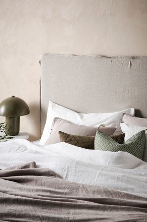 Jotex - Sengegavl 160 Cm Linbeige - PALMA - Kjøp Sengegavler hos Jotex