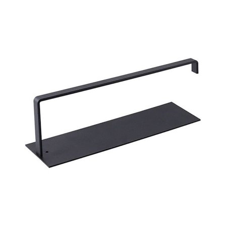 Ruostumattomasta teräksestä valmistettu WC-paperiteline, seinään kiinnitettävä vahvalla liimalla, ei porausta, vedenpitävä - musta