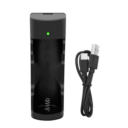 Multi-beskyttelse USB C batterioplader til 18650 26650 lithium batteriopladning