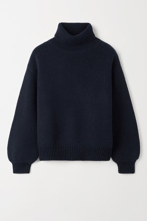Soft Goat - Chunky Turtleneck - Kaschmirpullover für Damen - S - Navy