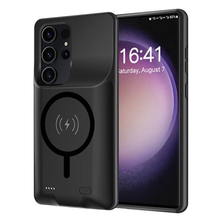 Galaxy S22 Ultra/S23 Ultra Batteriskal Magnetic 10000mAh - Svart