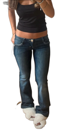 Blå bootcut jeans från Guess