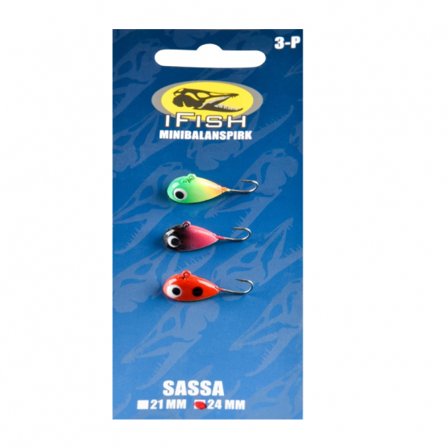 IFISH Sassa Minibalanspirk, 24mm, 3-pack