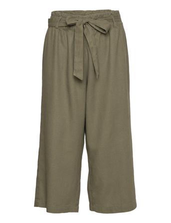 Jdydarling Mw Linen Crop Pant Wvn Lo Green Jacqueline De Yong