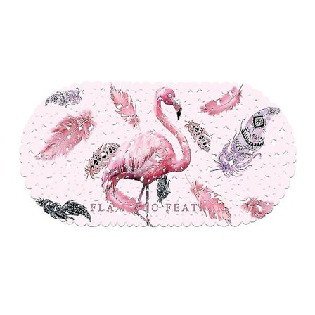 Antiskrid dør måtte Flamingo tryk gulvmåtte til badeværelse hjem hotel (69x35cm)