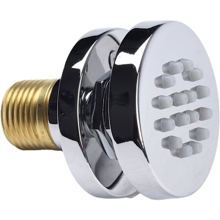 51 cm Rund Dusjstråle Justerbar Massasje Dyse Veggmonterte Stråler Roterende Dusjhode Sidesprøyte Spa (Krom)