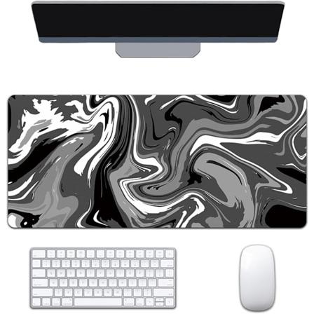Topografinen Hiirimatto, Suuri Pelihiirimatto 900 x 400mm, Pelihiirimatto Ommelluilla Reunoilla, Hiirimatto Parantaa Tarkkuutta ja Nopeutta Gray