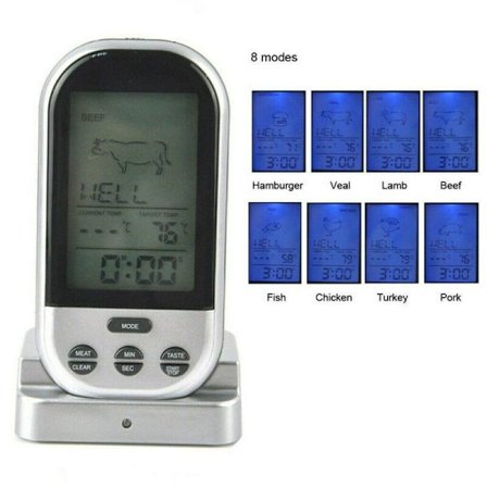 Langaton paistomittari/grillilämpömittari, ulkoinen