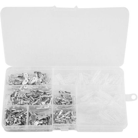 270 stk. Han- & Hun Spade Terminal Trådkontakter Kit 2.8mm / 4.8mm / 6.3mm, DUBUNS