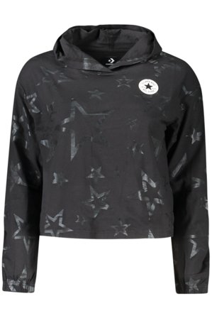 Converse T-shirt Maniche Lunghe Bambina Nero