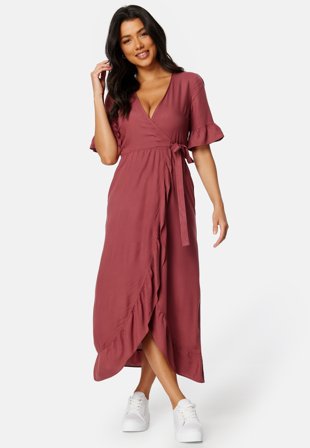 Happy Holly Emmie Viscose Maxi Dress Old rose Klær