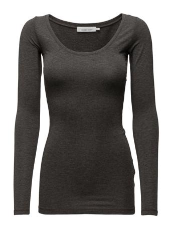 Sik Solid 265 Langærmet T-shirt Grå Samsøe Samsøe