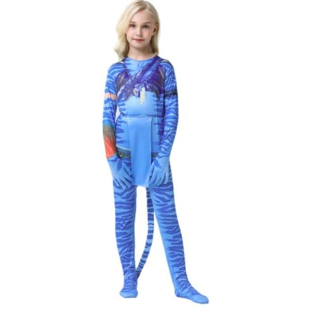 Avatar 2 kostume kostume, Jumpsuit til børn med Halloween-print