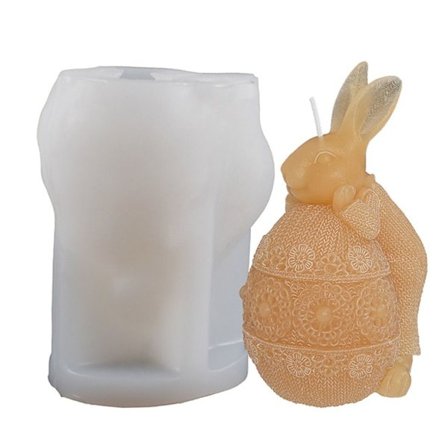 Egg Bunny Stearinlys Mold Kanin