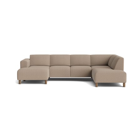 Toledo U-sofa, venstrevendt - Montreal Mørk Beige - 302x205x78 - Sofa, u-sofa