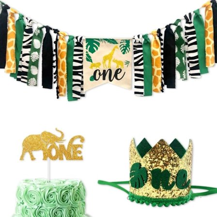Barnstol Banner Set Baby Banner Crown Hats