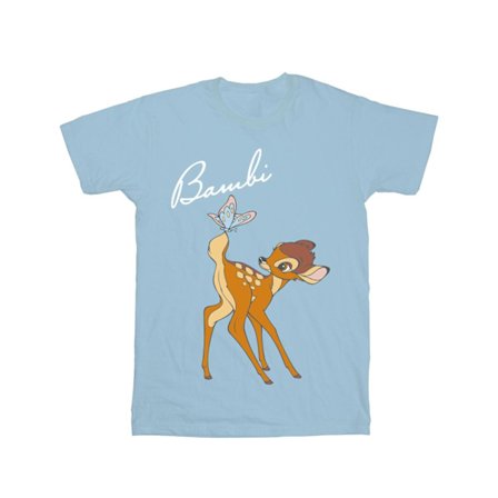 Disney Boys Bambi Butterfly Tail T-Shirt 7-8 år Baby Blue