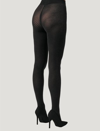 Wolford Cotton Dot Tights - Black - XS