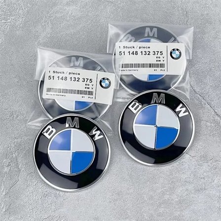 Paris_BM-W Emblem Huvudlogotypbyte 82mm+74mm Motorhuv 51148132375 - För alla modeller