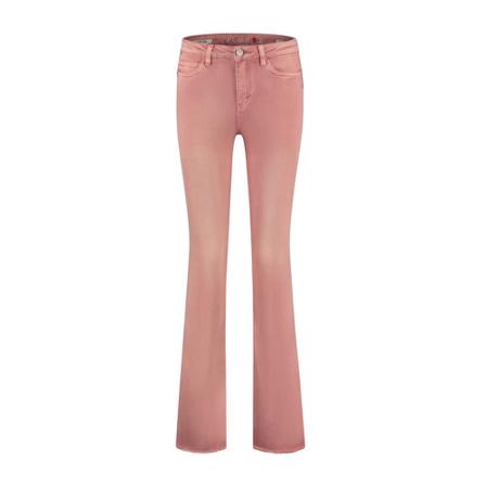Florez - Flare - Pink , Roze , Dames , Maat: W26 Flared Jeans