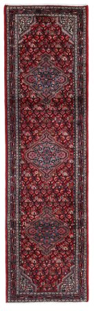Noué À La Main Asadabad Tapis 82X290 De Laine Petit