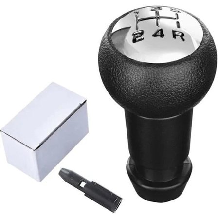 Manuaalinen vaihdekepin nuppi Peugeot 106 107 207 301 307 308 / CITROEN C2 C3 C4 Picasso - Musta & Hopea