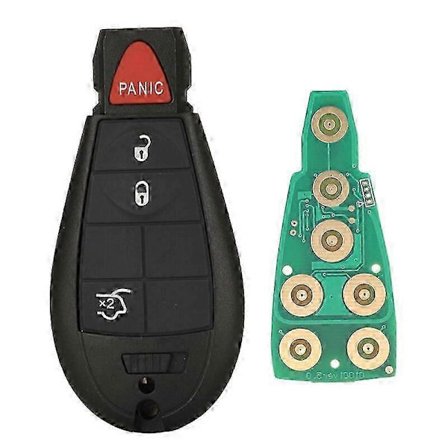 433MHz Fjernbetjening til Chrysler Jeep Dodge - M3N5WY783X Caravan/Journey Nøgleemne