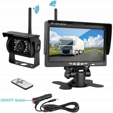 3695 Podofo Trådløst Bakkamera 7-tommer Hd Tft Lcd-skærm