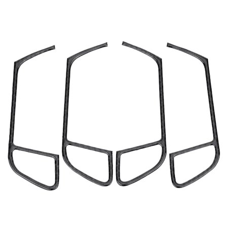 4 stk. Dekorlister i karbonfiber til dørhåndtak for Audi A4 B8 2009-2016
