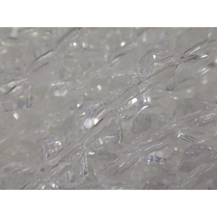 380st Facetterade Twist Glaspärlor 5,5mm -clear Transparent