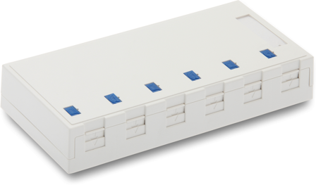 Eurolan 12B-04-06WT Uttaksboks For 6 bokser/koblinger, Datamaskin & surfing