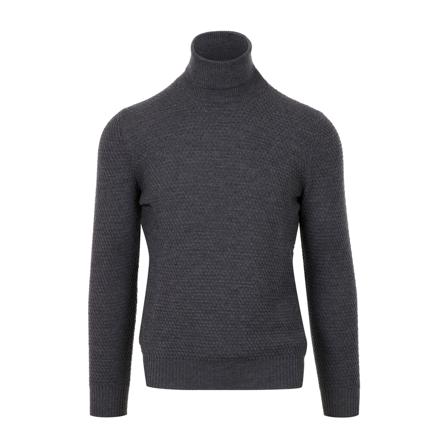Tagliatore Turtlenecks grå, Herr Stickade tröjor, Herr, Storlek: M