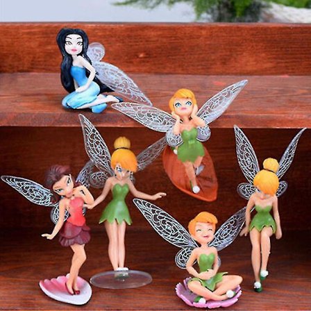 6 stk. Flower Pixie Fly Wing Hagepynt Hjemmedekor