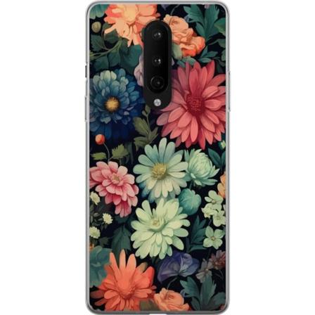 OnePlus 8 Gjennomsiktig deksel Blomster