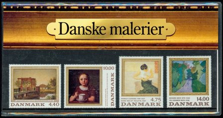 Danmark 1991 - Danske Malerier - AFA souvenirmappe 6