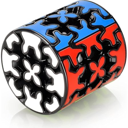 3x3 Sylinder Gear Cube 3x3x3 Sirkulær 3d Puslespill Twist Hjernevrider Leke Strømpegave
