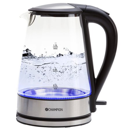 Champion VK220 elkedel 1,7 liter, glas | KitchenOne