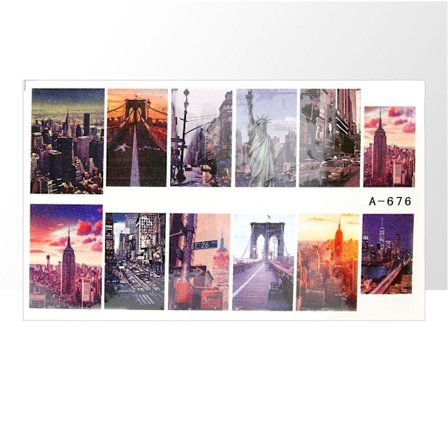 Vattendekaler - Städer - A676 - För naglar