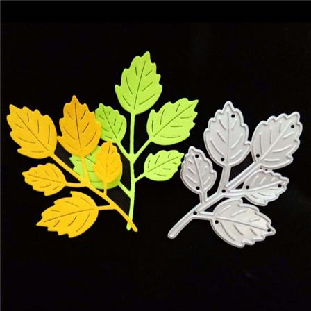 1 stk blad Metal ting Dies sjablonger for DIY Scrapbooking Card D Silver