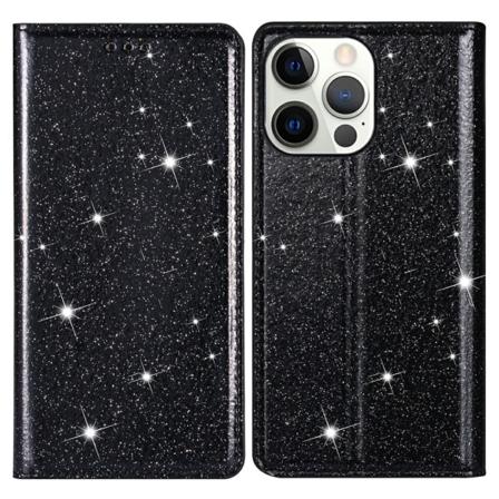 Glitter Pungetui iPhone 13 Pro Max Sort