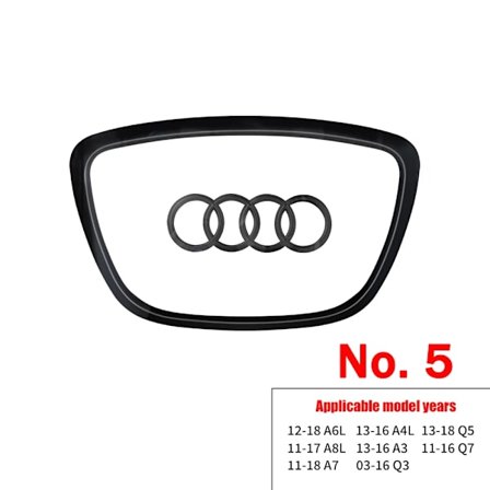 Bil Styling Rat Center Logo Covers Trim Til AUDI A6L Q7 Q3 Q5 A7 A5 A3 A4L A8L A8 Q5L Q8 A7L Q6 E-TRON SQ5 Tilbehør